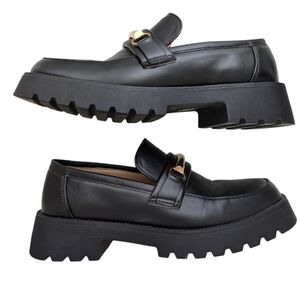 Mudd Oxford Loafers chunky black 7 Y2K